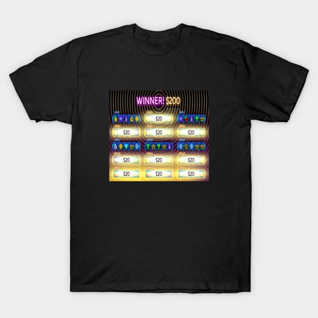 Lucky Winner Lottery Game T-Shirt by Creative Creation